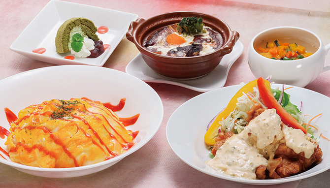 オム＆チキン南蛮御膳